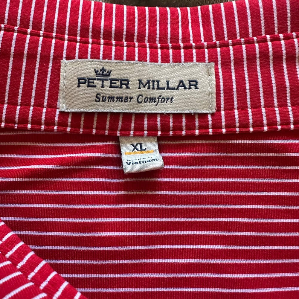 Peter Millar Red Polo Shirt Classic - Picture 2 of 4